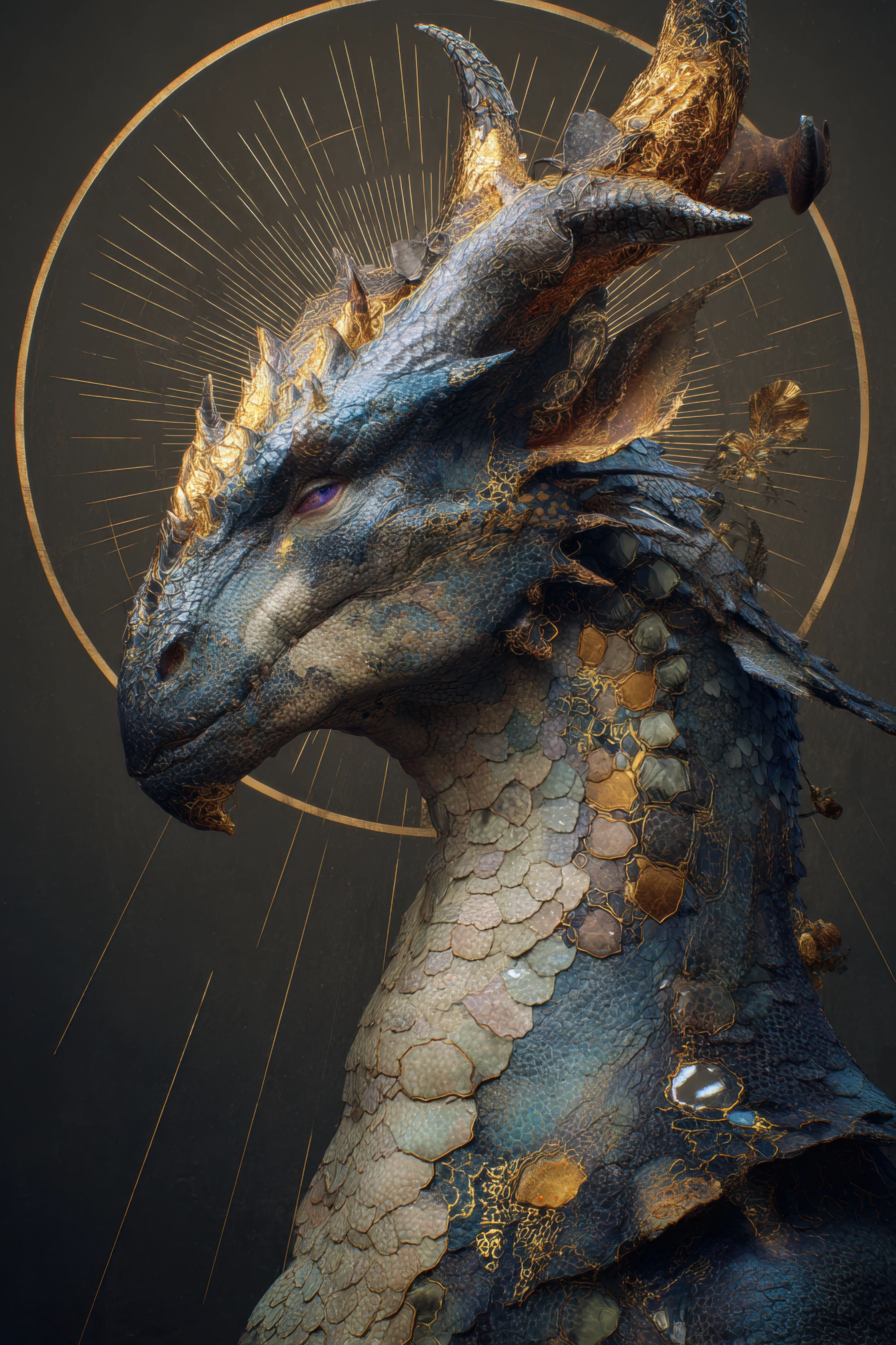 Drakengod met halo 5
