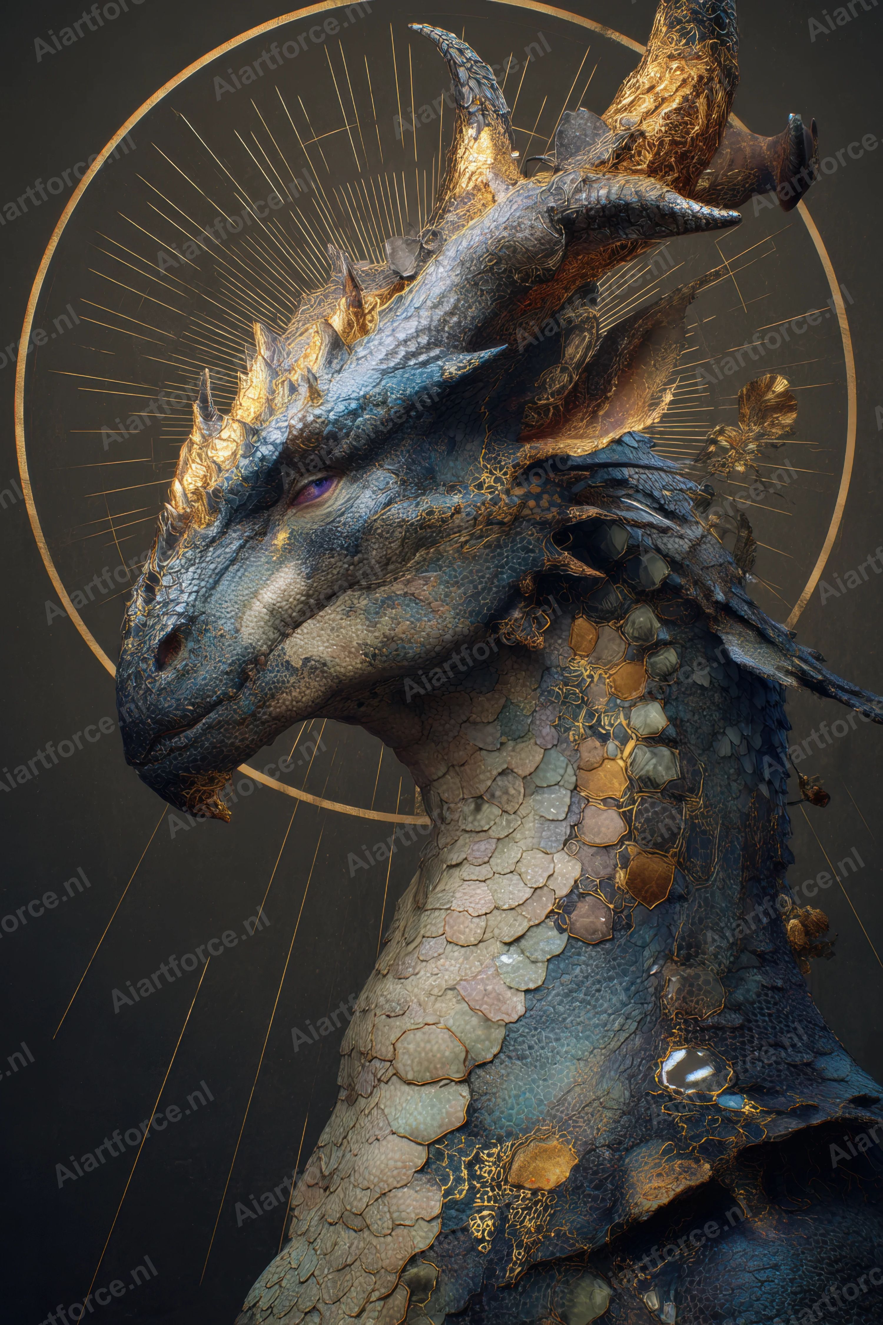 Drakengod met halo